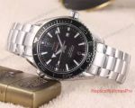 High Quality Copy Omega Seamaster Planet Ocean 600m Watch SS Black Face